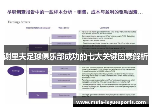 谢里夫足球俱乐部成功的七大关键因素解析